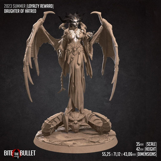 Daughter of Hatred | TABLETOP SCALE | TTRPG Miniature | Bite the Bullet | Unpainted, Unplated Resin 8k