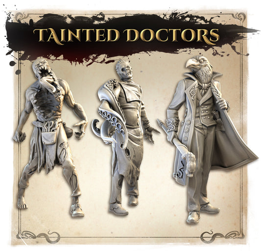 Doctors, Normal and Nightmare | Wicked Hills Asylum | D&D TTRPG Miniature | Great Grimoire