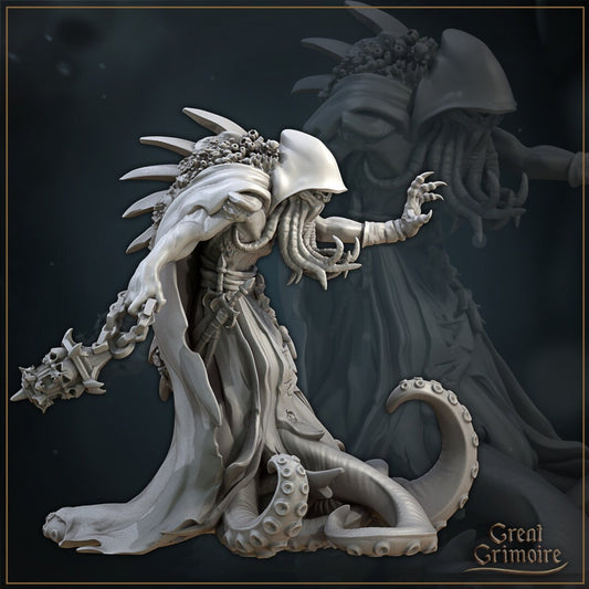 Sunken Shaman | Tides of the Abyss | D&D TTRPG Miniature | Great Grimoire