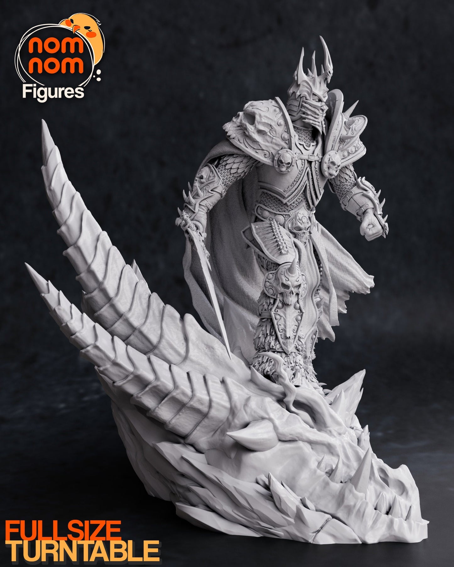 Frozen Death Knight | Resin Garage Kit Figure Video Game Fan Art | Nomnom Figures