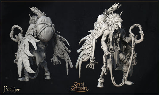 Feather Poacher | Curse of the Celestial Children | D&D Tabletop Miniature | Great Grimoire
