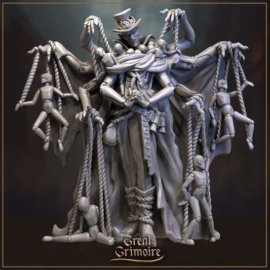 Puppeteer and Puppets | Merchants of the Mystic Market | Tabletop Gaming Miniature | Great Grimoire