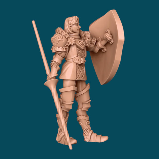 Jack a Knight of Hearts | D&D TTRPG Miniature | Awkward Penguin Minis