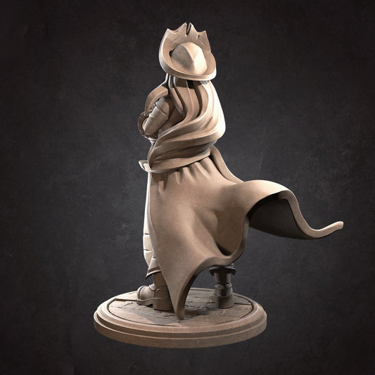 Pirate Captain, Carmen | Tabletop Scale | DnD TTRPG Miniature | Bite the Bullet