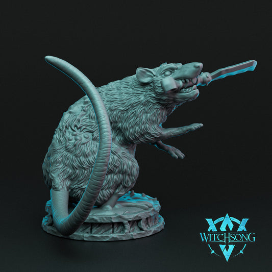 Equipped Direrats Rodents Rats ROUS | TABLETOP SCALE | Monster Miniature Statue | Witchsong Miniatures