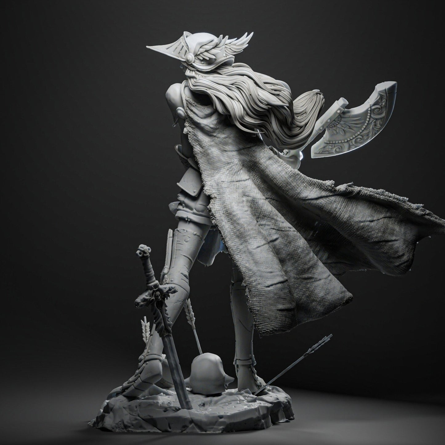 Chooser of Warriors | Resin Garage Kit Sculpture Anime Video Game Fan Art Statue | CA 3D Studios
