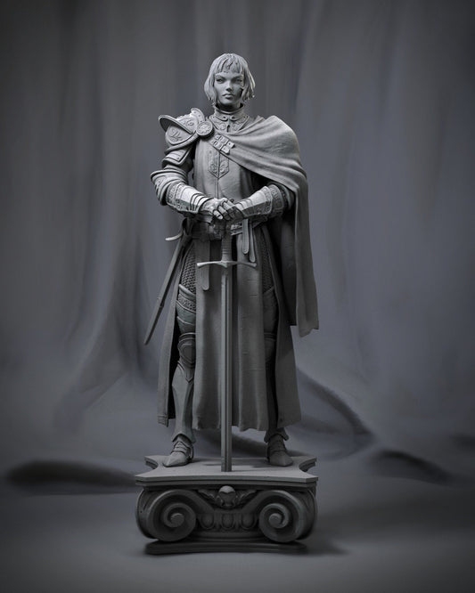 French Farmgirl, Joan of Arc | Resin Garage Kit Figure Historical Statue | CA 3D Studios