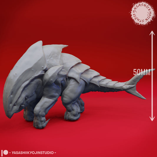 Bulette | TABLETOP SCALE | TTRPG Monster Miniature | Yasashii Kyojin Studio