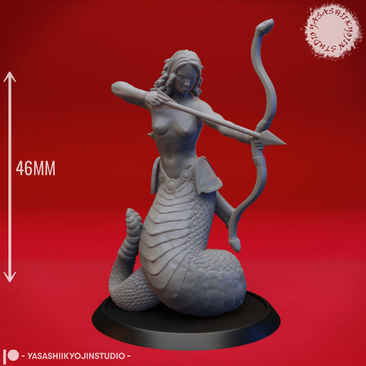 Medusa | TABLETOP SCALE | TTRPG Monster Miniature | Yasashii Kyojin Studio