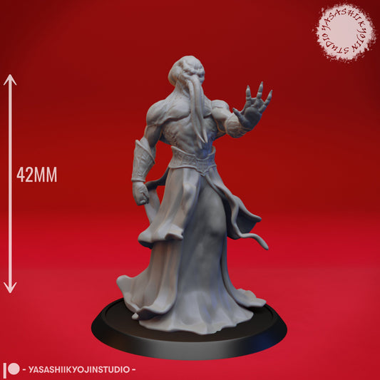 Mind Flayers | TABLETOP SCALE | D&D TTRPG Monster Miniature | Yasashii Kyojin Studio
