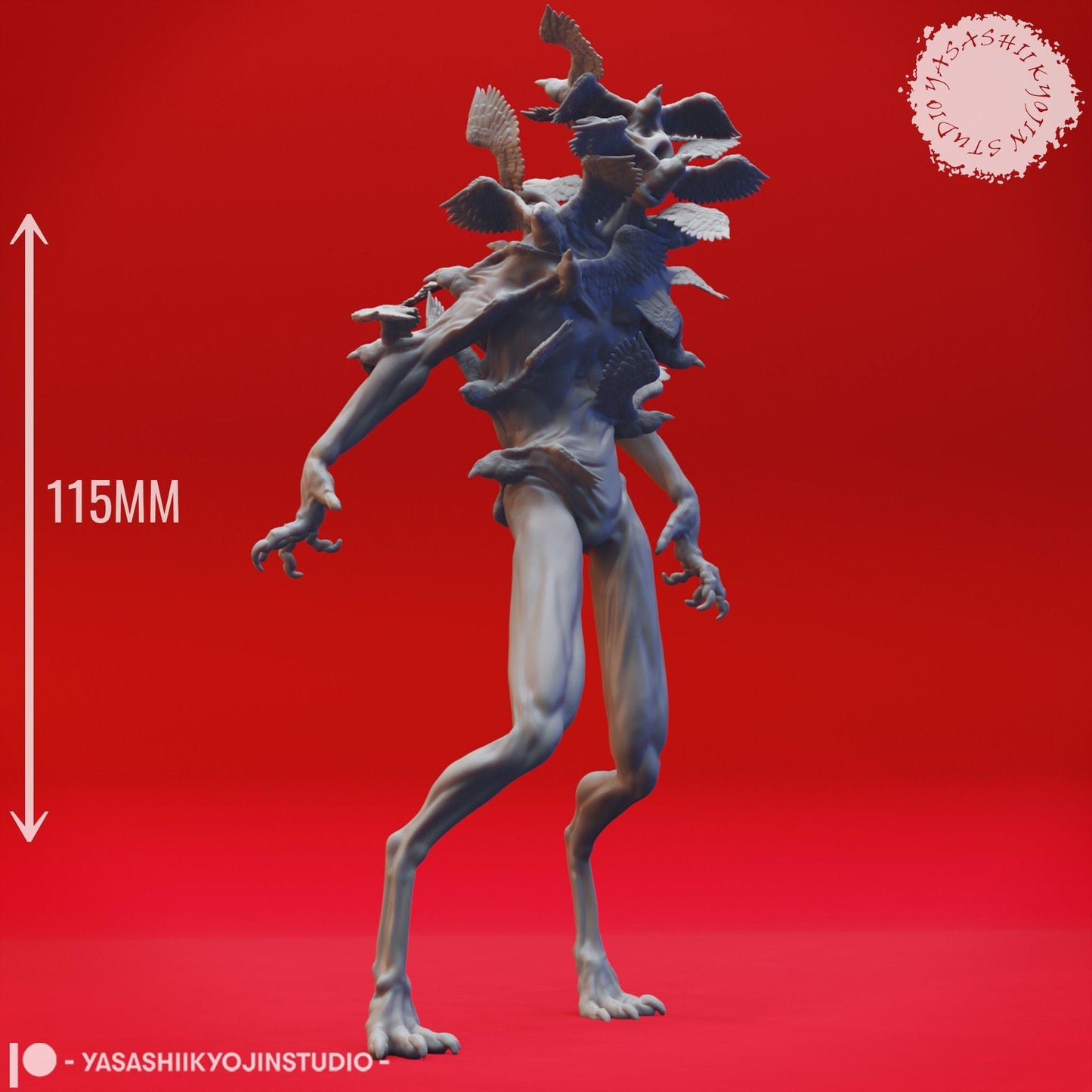 Shrike Fiend | TABLETOP SCALE | D&D TTRPG Monster Miniature | Yasashii Kyojin Studio