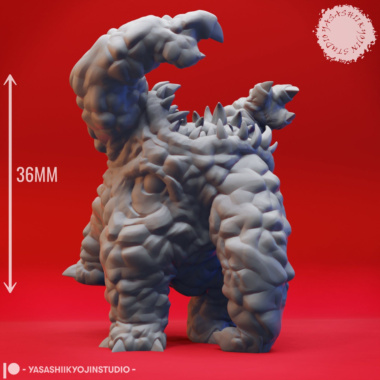 Xorn | TABLETOP SCALE | D&D TTRPG Monster Miniature | Yasashii Kyojin Studio