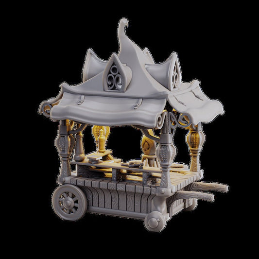 Magic Artifacts Cart, Wandering Market | TTRPG Miniature | Laura Bäcker