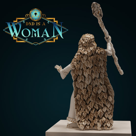 Serpentfolk Druid | D&D TTRPG Miniature | DnD Is A Woman | NO BASE