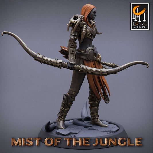 Amazon Light Bow | Amazon, Mist of the Jungle | TABLETOP SCALE | D&D TTRPG Miniature | Rescale Miniatures