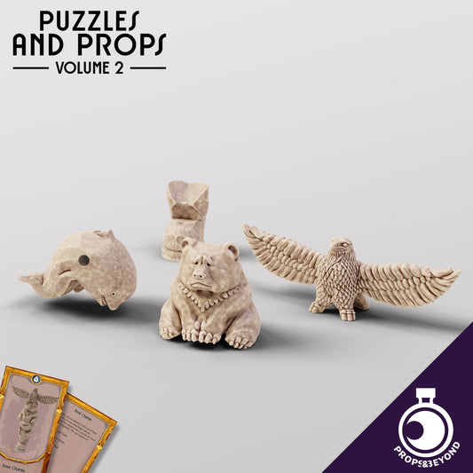 Bone Charms | TTRPG LARP Gaming Prop | Puzzles & Props