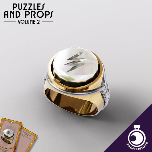 Rings of Resistance and Insert Case | DnD TTRPG LARP Gaming Prop | Puzzles & Props