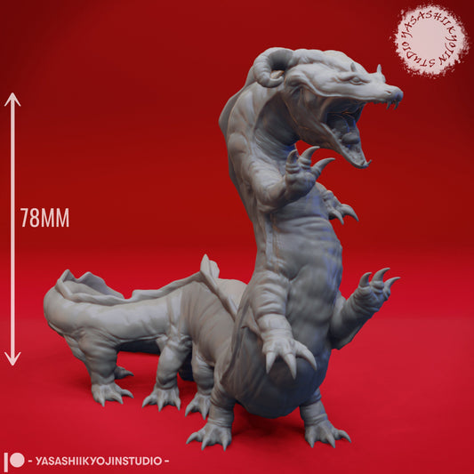 Behir | TABLETOP SCALE | TTRPG Monster Miniature | Yasashii Kyojin Studio
