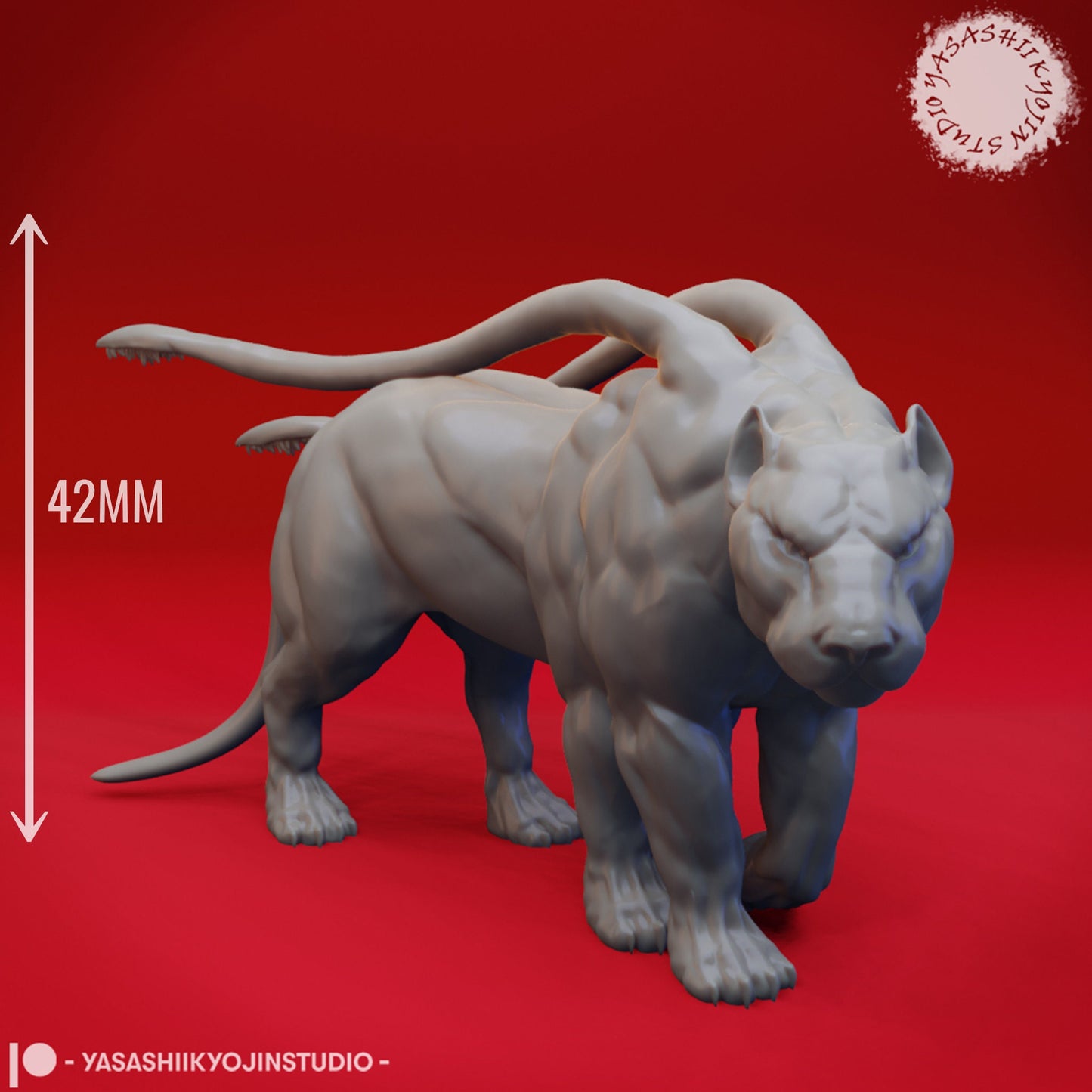 Displacement Beast | TABLETOP SCALE | D&D TTRPG Monster Miniature | Yasashii Kyojin Studio
