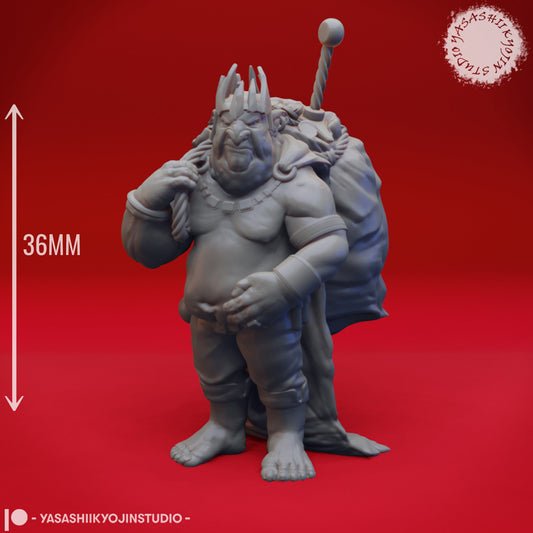 Goblin King | TABLETOP SCALE | TTRPG Monster Miniature | Yasashii Kyojin Studio