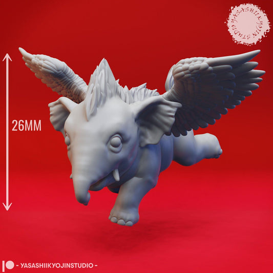 Hollyphant | TABLETOP SCALE | D&D TTRPG Monster Miniature | Yasashii Kyojin Studio