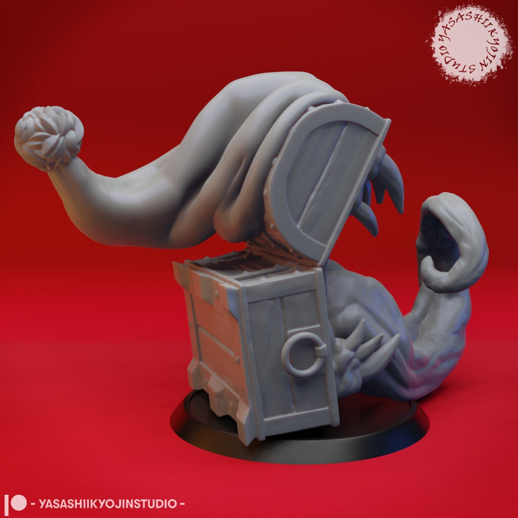 Mimic Holiday Themes | TABLETOP SCALE | TTRPG Monster Miniature | Yasashii Kyojin Studio
