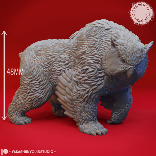 Owlbear | TABLETOP SCALE | D&D TTRPG Monster Miniature | Yasashii Kyojin Studio