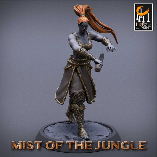 Amazon Heavy Dagger | Amazon, Mist of the Jungle | TABLETOP SCALE | D&D TTRPG Miniature | Rescale Miniatures