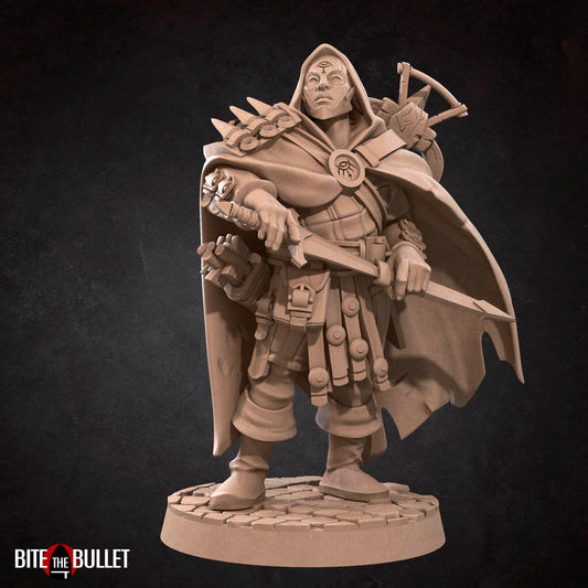 Bullet Hell, Hero Rogue | TABLETOP SCALE | D&D TTRPG Miniature | Bite the Bullet | Unpainted, Unplated Resin 8k