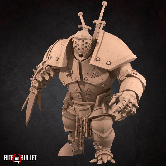 Necromancer Iron Golem | TABLETOP SCALE | TTRPG Miniature | Bite the Bullet | Unpainted, Unplated Resin 8k