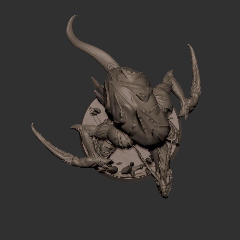 Hook Horror | TABLETOP SCALE | D&D TTRPG Miniature | Bite the Bullet | Unpainted, Unplated Resin 8k