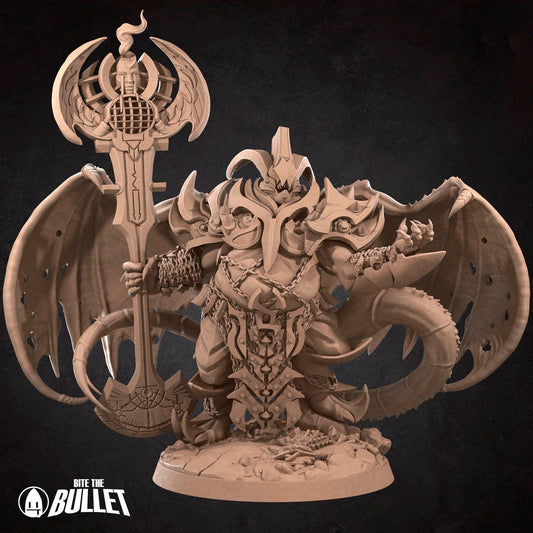 Lucille, Legion Pit Fiend Fear Boss | TABLETOP SCALE | D&D TTRPG Miniature | Bite the Bullet | Unpainted, Unplated Resin 8k