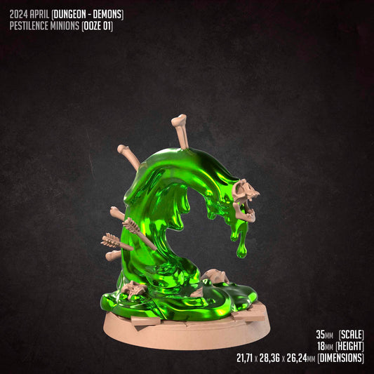 Oozes | TABLETOP SCALE | D&D TTRPG Miniature | Bite the Bullet