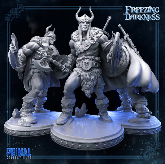 Barbarian Kreyvos | Tabletop Scale | TTRPG D&D Miniature | Primal Collectibles