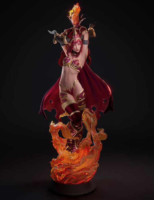 Life-Binder Dragon Queen | Resin Garage Kit Sculpture Anime Video Game Fan Art Statue | CA 3D Studios