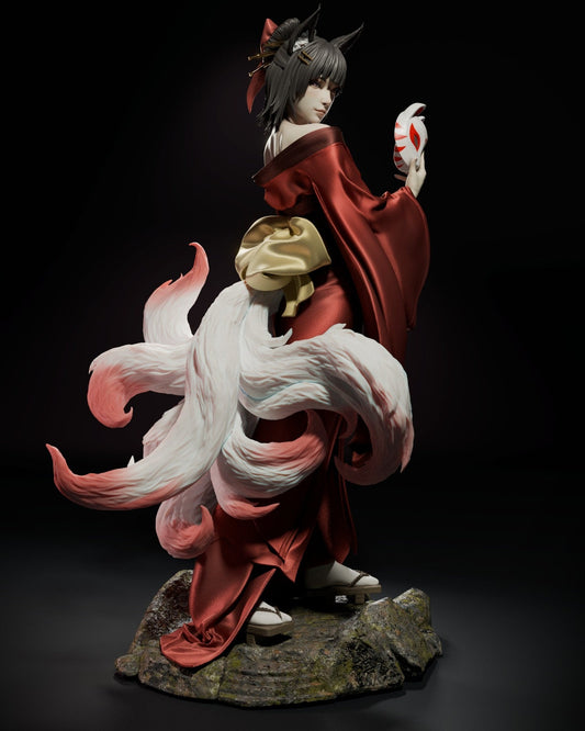 Ancient Sun Goddess, Amaterasu Ōmikami | Resin Garage Kit Sculpture Anime Video Game Fan Art Statue | CA 3D Studios