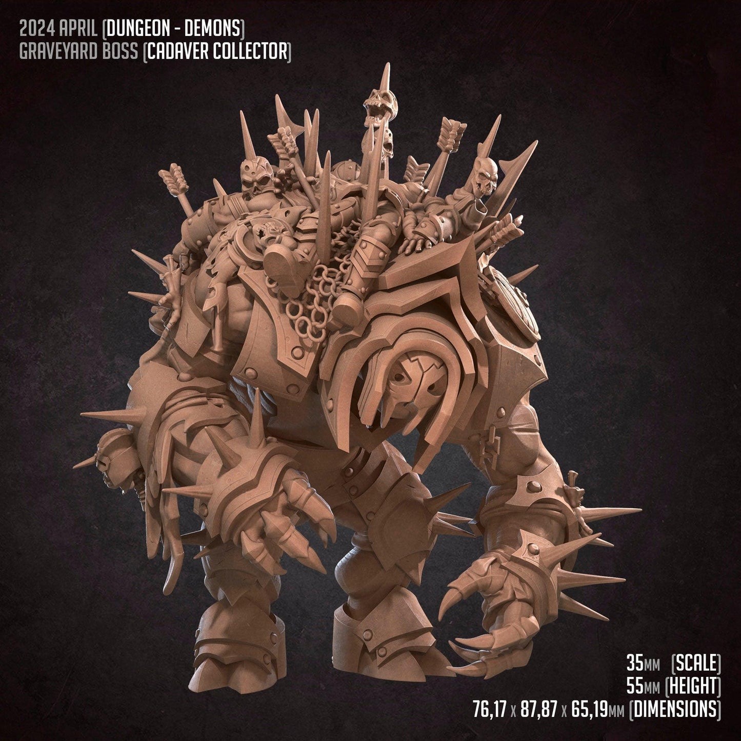 Cadaver Collector | TABLETOP SCALE | TTRPG Miniature | Bite the Bullet | Unpainted, Unplated Resin 8k