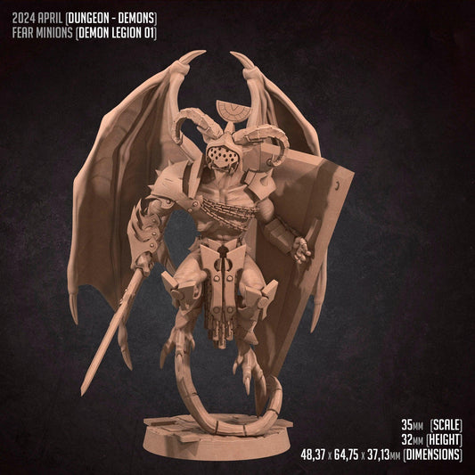 Demon Legion | TABLETOP SCALE | D&D TTRPG Boss Monster Miniature | Bite the Bullet