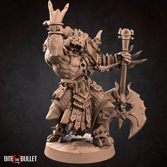 Dragonborn Bard | TABLETOP SCALE | TTRPG Miniature | Bite the Bullet