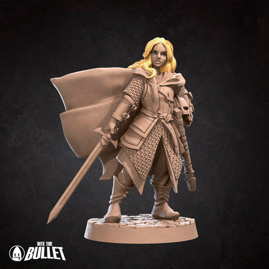 Exotic Bullet Rings Shieldmaiden | Woman Pinup SFW NSFW Model Miniature | Bite the Bullet