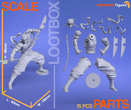 Sound Hashira | Resin Garage Kit Figure Anime Manga Fan Art | Nomnom Figures