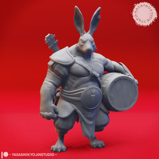 Rabbitfolk | TABLETOP SCALE | D&D TTRPG Monster Miniature | Yasashii Kyojin Studio