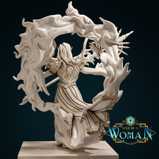 Changeling Sorcerer | D&D TTRPG Miniature | DnD Is A Woman | NO BASE