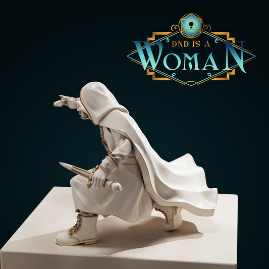 Halfling Rogue, Cori | D&D TTRPG Miniature | DnD Is A Woman | NO BASE