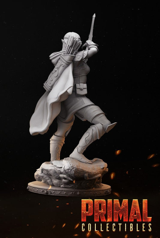 Azel Female Elf | Tabletop Scale | TTRPG D&D Miniature | Primal Collectibles
