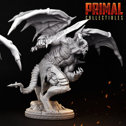Azvameth Gargoyle | Tabletop Scale | TTRPG D&D Miniature | Primal Collectibles