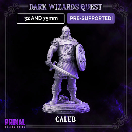 Caleb Mercenary Scout | Tabletop Scale | TTRPG D&D Miniature | Primal Collectibles