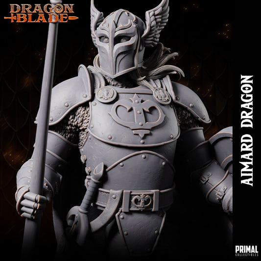 Fighter Aimard | Tabletop Scale | TTRPG D&D Miniature | Primal Collectibles