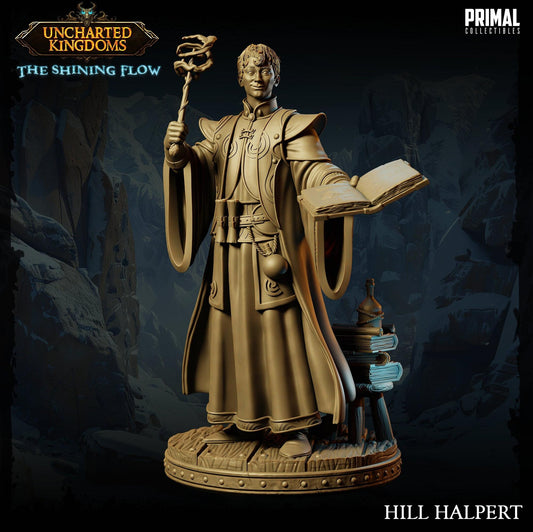 Wizard Hill Halpert | Tabletop Scale | TTRPG D&D Miniature | Primal Collectibles
