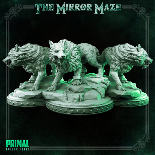 Giant Wolf | Tabletop Scale | TTRPG D&D Miniature | Primal Collectibles